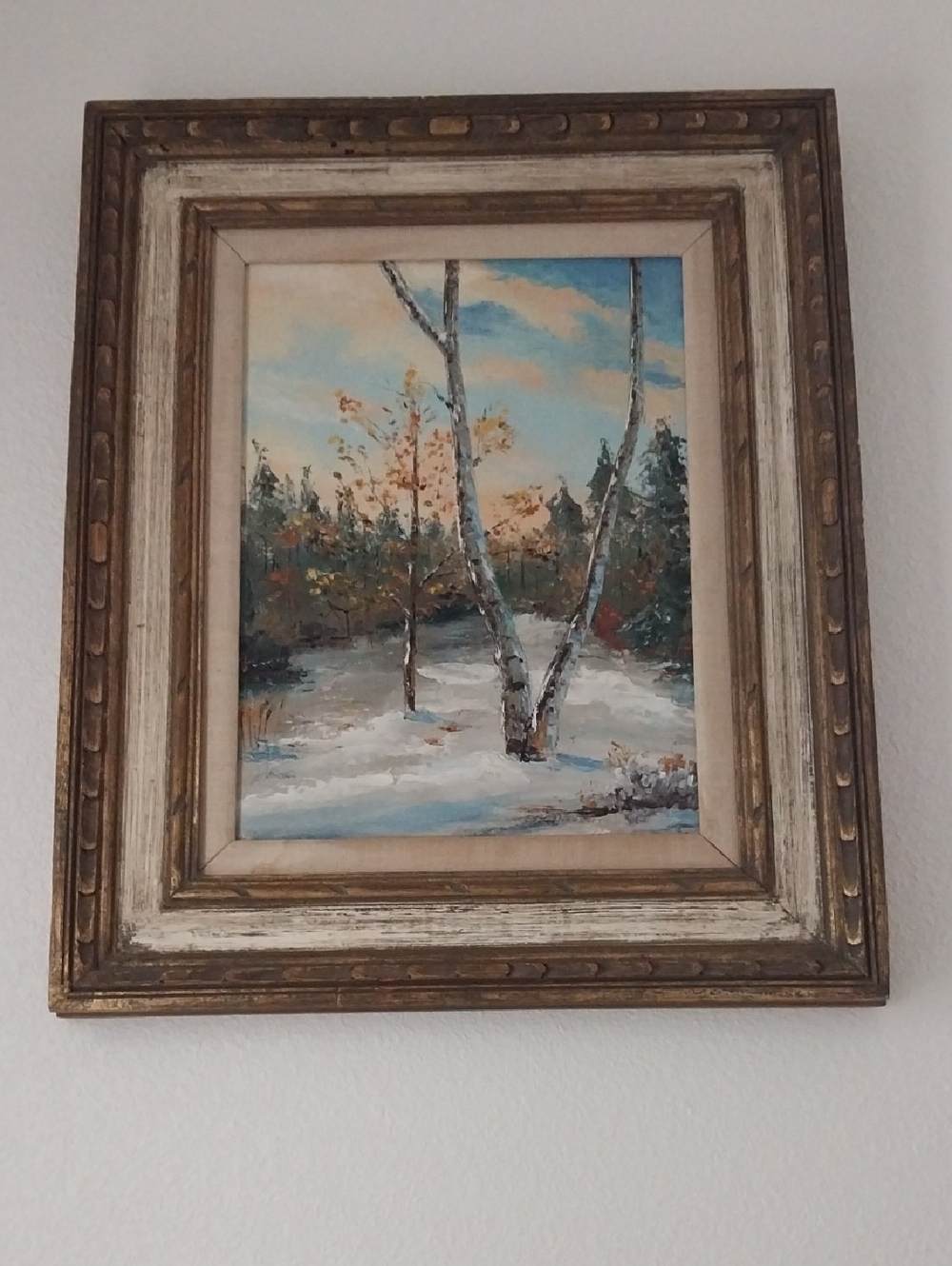 Framed Winter Landscape Wall Art